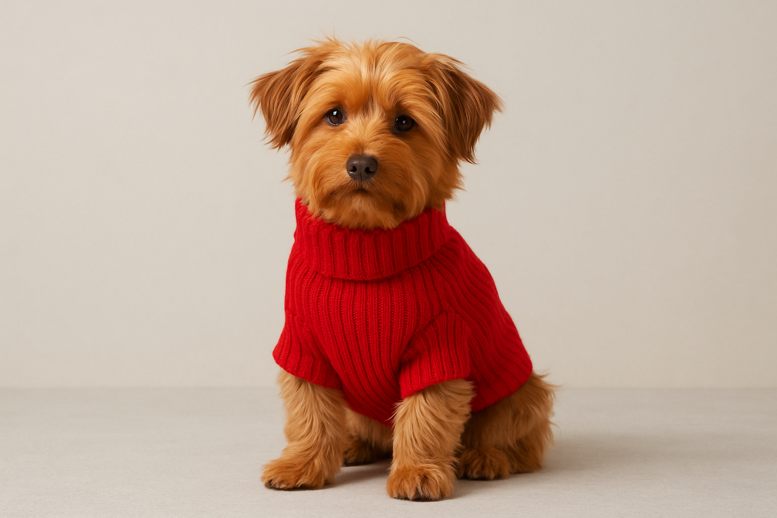 dog clothes manufacturer presenting a dog wearing comfortable and well-fitted pet clothing